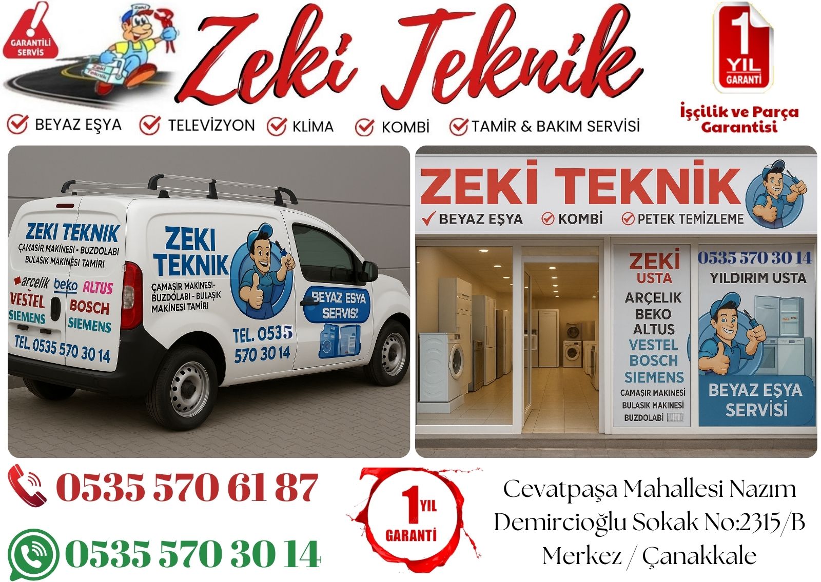 Çanakkale Kepez Kombi Servisi